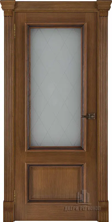 Дверь межкомнатная Корсика Квадро (широкий фигурный багет) Дуб Patina Antico